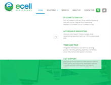 Tablet Screenshot of ecellhealthcare.com